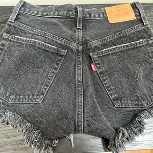 Levi's 501 Black Jean Shorts 
Size 24
Excellent condition